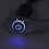 Motorcycle Handlebar Switch 12V Stainless Steel Motorcycle Handlebar Fog Light Switch Button LED Modification Bracket Control Push Button(A switch) 4