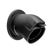 61142 Wall Mount Type 2 ChargingCable for Electric Vehicles/Angled Mount for EVCable Organizer/Holder for Charger Plug, Black