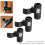 Walking Pole Flip Lock, 3pcs 14/16/18mm Stick Pole External Lock Replacement, Black 2