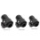 Walking Pole Flip Lock, 3pcs 14/16/18mm Stick Pole External Lock Replacement, Black 3