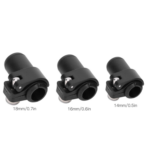 Walking Pole Flip Lock, 3pcs 14/16/18mm Stick Pole External Lock Replacement, Black 2