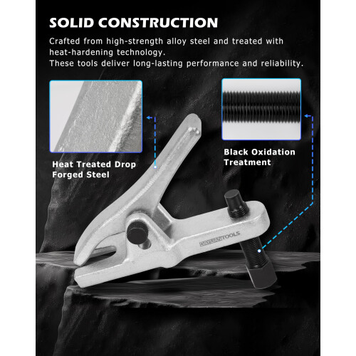 YT-98114 3-Piece Set Tie Rod End Extractor Ball Joint Puller Ball Joint Puller Tool 1