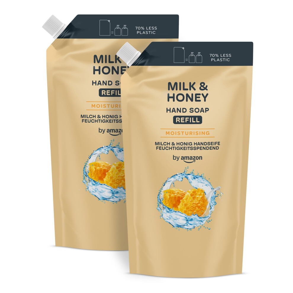 by Amazon Milk & Honey Hand Soap Refill, 2 x 1000ml - Image 6