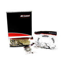 chain & sprocket kit compatible with Honda CG125ES 2004, 2005, 2006, 2007, 2008, includes 428H-116, 428 pitch, 116 link, heavy duty gold chain and