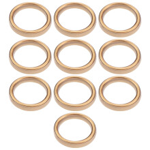 10Pcs Pit Bike Copper Exhaust Gasket Fits Monkey Bike Compatible with Honda C90 90cc 110cc 125cc 140cc 32 x 24.5mm Motorcycle Accessories