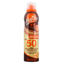 Sun SPF 50 Continuous Dry Oil Spray for Tanning, Vitamin Enriched Moisturising Body Oil Mist, Water Resistant, 175ml
