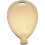 Balloon Shaped Plastic Balloons Weights pack of 10 (Gold) 1