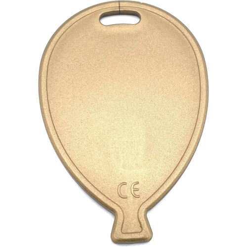 Balloon Shaped Plastic Balloons Weights pack of 10 (Gold)