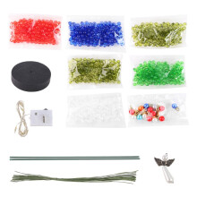 Kit di Artigianato per Albero di Natale Perline DIY Albero di Natale In Perle Colorate Decorazione da Tavolo per Le Festività Indoor