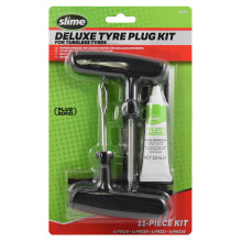 2040-5 Tire Repair Plug Kit, Deluxe, Contains Strings, Tools and Glue, 11 Pieces