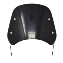 Motorcycle Flyscreen Windshield Windscreen Deflector | Universal | BLACK Screen for 5 '' - 8 '' (13cm to 20cm) Headlights