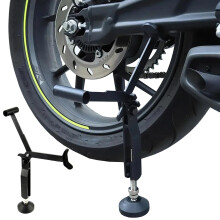 Motorcycle Maintenance Stand Motorcycle Wheel Stand,Portable Rear/Front Wheel Lift Stand, Portable & Compact Lift Stand Moto Jack,Adjustable Height