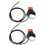 2Pcs Kill Switch Button Motorcycle Kill Switch 22 mm Handlebar Kill Switch with Cable for 47CC/49CC Mini Moto Quad, Dirt Bikes, Race Bike 1