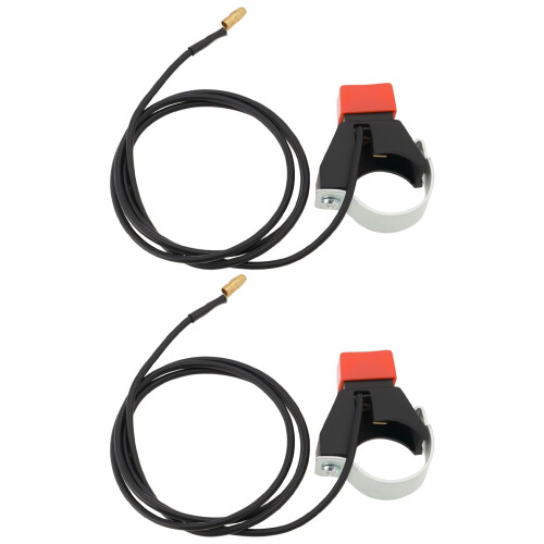 2Pcs Kill Switch Button Motorcycle Kill Switch 22 mm Handlebar Kill Switch with Cable for 47CC/49CC Mini Moto Quad, Dirt Bikes, Race Bike