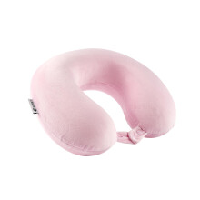 Egret Memory Foam Neck Pillow for Travel - Ergonomic Support for Head, Neck & Chin - Comfort for Airplane, Car, Office - Pink