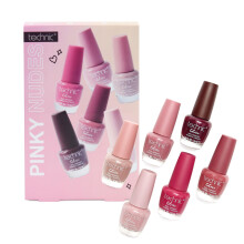 Pinky Nudes 6-Piece Nail Polish Set – Everyday Nude & Pink Shades for Effortless Day-to-Night Glam