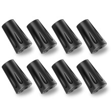 Walking Poles Caps, 8 Pcs Anti-Slip and Shock Absorbing Rubber Feets for Walking Stick, Fits Most Standard Hiking, Trekking, Walking Poles, 11 mm/0.43