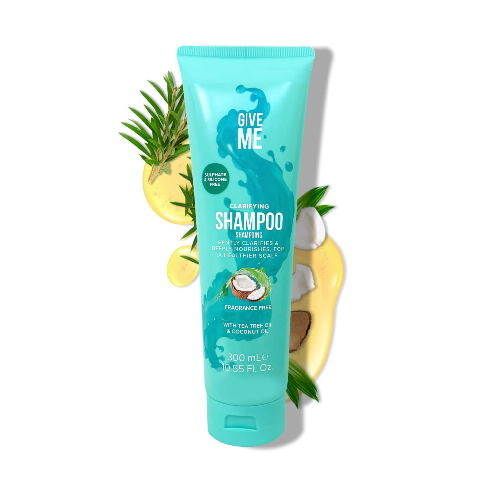 Give Me Cosmetics Blue Sensitive Scalp Shampoo - Tea Tree & Coconut Oil - 300Ml In | Size: 1 - Image 3
