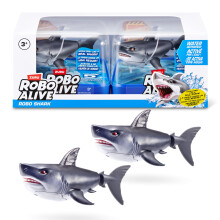 Water Activated Shark 2 Pack (Grey) by ZURU – Realistic Swimming Robotic Bath Toy for Kids, Tweens & Teens, Water-Activated Pet Shark for Play &