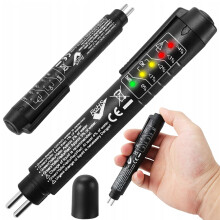Automotive Brake Fluid Tester Pen – 5-in-1 Detector for DOT3, DOT4, DOT5, ENV6, ENV4, 5-LED Moisture Analyzer, Universal Brake Fluid Oil Tester -