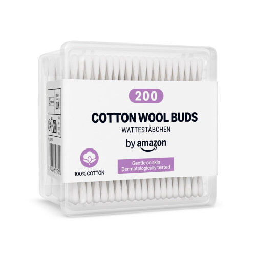 Cotton Buds, 100% Cotton, 200 Units