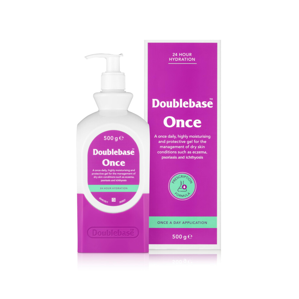 Doublebase Once Emollient Gel. Once-daily, highly moisturising, protective gel for eczema, psoriasis and ichthyosis. 500g - Image 2