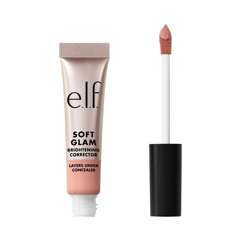 e.l.f. Soft Glam Brightening Corrector, Helps Minimize Dark Circles & Discolouration, Hydrating with a Natural Finish, Vegan & Cruelty-Free, Light Pink - Image 5