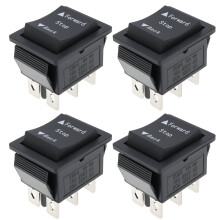 4pcs Forward Reverse Switch 31x25mm Compatible with Power Wheels F for 6V 12V 24V Electric Vehicles