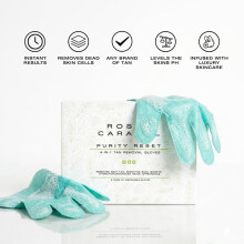Purity Self Tan Remover Gloves, 4 in 1, Removes self tan, smooths skin, boosts skin & enhances skins apperance (6 Pairs of Gloves)
