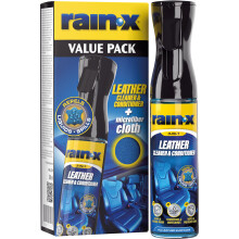 Leather Cleaner and Conditioner - Cleans, Nourishes & Protects Against Stains | Repellent, Natural Finish & UV Protection + Microfiber Cloth – 300