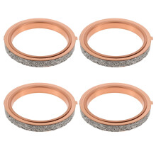 4Pcs Motorcycle Copper & Fibre Exhaust Gaskets 32x42x5mm 14181-18C00 Compatible with Suzuki GSXR750 GSXR1100