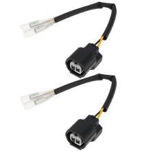 2Pcs 2Pin LED Indicators Adapter Cable Compatible with Kawasaki Z900 RS Z1000/R