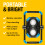 Ring 400 Lumen Battery Operated Floodlight, Work Light With Long Operating Time - Compact & Lightweight 4