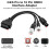 3 4 6 Pin OBD2 Diagnostic Cable Motorcycle OBD II Engine System Diagnostic Tool Fault Code Reader to 16 Pin Adapter, Compatible with Motorcycle Only 2