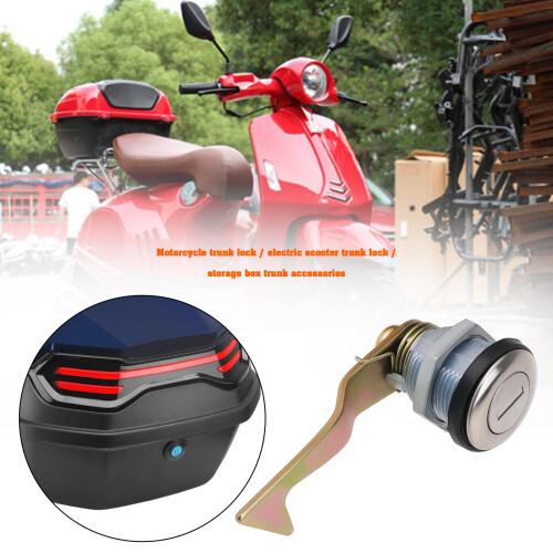 1x Motorcycle Replacement Lock Top Case Lock Suitcases Replacement Lock Compatible with Venezia Compatible with Rome with Key 2
