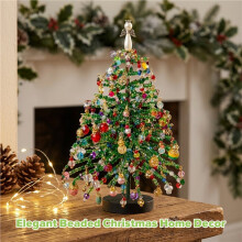 Zestaw do Rękodzieła Beaded Christmas Tree Kit Kolor Perłowy Stół Świąteczny Dekoracja Wnętrz