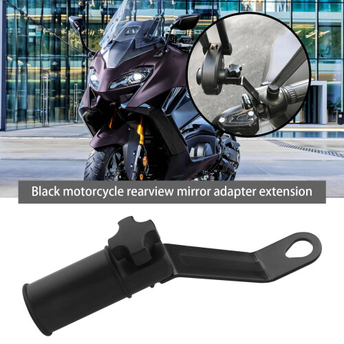 2 Pcs Motorcycle Rearview Mirror Extension 10MM Rearview Mirror Clamp Multiple Function Mount Bracket Mirror Riser Extension Adapter for Motorcycle 1
