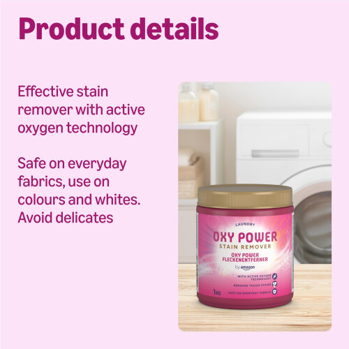 Oxy Power Stain Remover Powder for Colours, 1kg 1