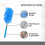 3 Pack Microfibre Extendable Duster, Washable Extendable Feather Duster For Cleaning, Flexible Duster For Home, Office, Bathroom, Garage, Window, 2