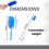3 Pack Microfibre Extendable Duster, Washable Extendable Feather Duster For Cleaning, Flexible Duster For Home, Office, Bathroom, Garage, Window, 3