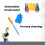 3 Pack Microfibre Extendable Duster, Washable Extendable Feather Duster For Cleaning, Flexible Duster For Home, Office, Bathroom, Garage, Window, 4