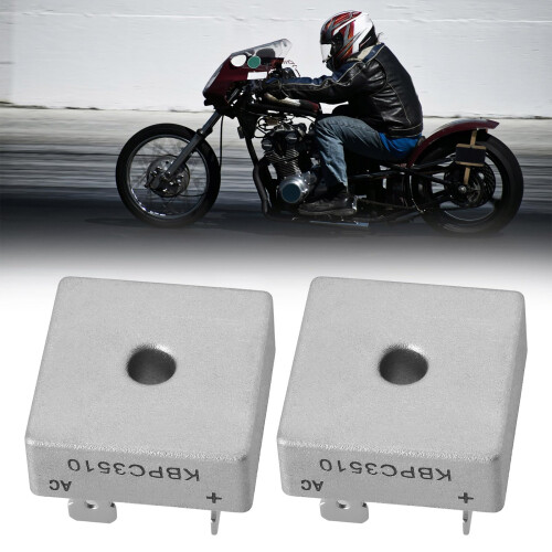 2x Motorcycle Solid State Rectifier KBPC3510 99-9882 Compatible with BSA Compatible with TRIUMPH 6v 12v Alternator Models Bikes 2