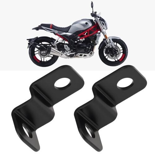 2pcs M8 Mini Motorcycle Turn Signal Indicators Lights Bracket for Motorcycle Black 1