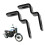 2pcs M8 Mini Motorcycle Turn Signal Indicators Lights Bracket for Motorcycle Black 3