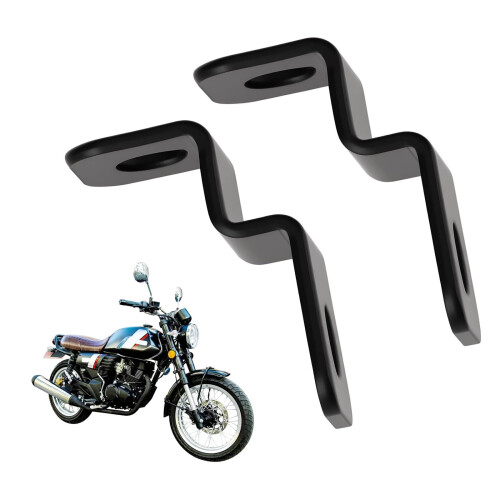 2pcs M8 Mini Motorcycle Turn Signal Indicators Lights Bracket for Motorcycle Black 2