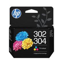 Cartuccia d'inchiostro originale HP 302/304 tre colori (B7RT6AE)