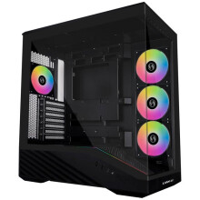 PC-behuizing - Lian Li - Vector V100 - Gehard glas - RGB-verlichting - 4 ventilatoren 120 mm