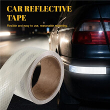 Car Reflective Tape Auto Safety Warning Sticker Reflector Protective Tape Strip Film for Trucks Auto Motorcycle 5CMx5M