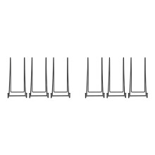 Paquete de 6 Soportes de Exhibición para Platos Grandes, Soportes para Platos de 10 Pulgadas de Alto para Exhibición, Soporte para Marco de Fotos de