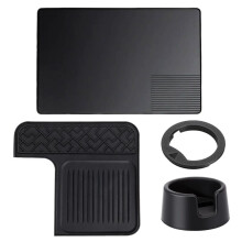 4-in-1 Siliconen Koffiemat voor Luxe ES601/ES701, Antislip, Hitte- en Morsbestendig, Inclusief Espressostamperbasis